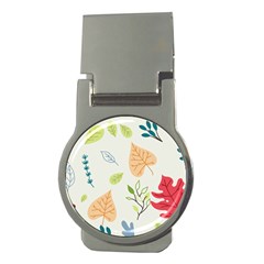 Leaves Plants Background Branches Money Clips (round)  by Grandong