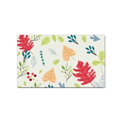 Leaves Plants Background Branches Sticker Rectangular (10 Pack) by Grandong