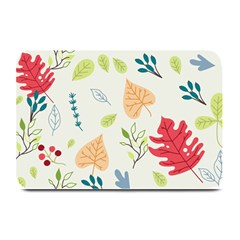 Leaves Plants Background Branches Plate Mats by Grandong