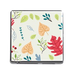 Leaves Plants Background Branches Memory Card Reader (square 5 Slot) by Grandong