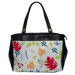 Leaves Plants Background Branches Oversize Office Handbag by Grandong