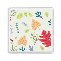 Leaves Plants Background Branches Memory Card Reader (square) by Grandong