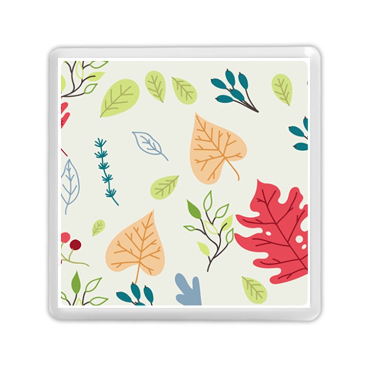 Leaves Plants Background Branches Memory Card Reader (Square)