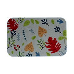 Leaves Plants Background Branches Open Lid Metal Box (silver)  