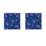 Flowers Floral Background Cufflinks (Square) Front(Pair)