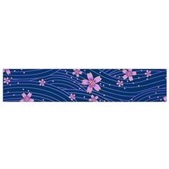 Flowers Floral Background Small Premium Plush Fleece Scarf