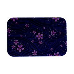 Flowers Floral Background Open Lid Metal Box (Silver)  