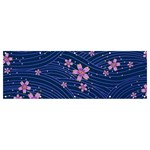 Flowers Floral Background Banner and Sign 12  x 4  Front