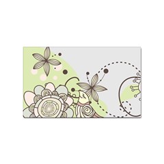 Flowers Bird Floral Floral Design Sticker (rectangular) by Grandong