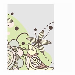 Flowers Bird Floral Floral Design Large Garden Flag (two Sides) by Grandong