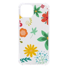 Flowers Leaves Background Floral Iphone 13 Tpu Uv Print Case