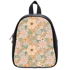 Floral Flowers Bloom Blossom Art School Bag (small) by Grandong