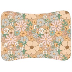 Floral Flowers Bloom Blossom Art Velour Seat Head Rest Cushion