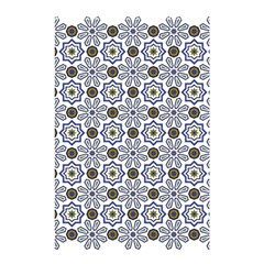 Flower Branch Corolla Wreath Lease Pattern Shower Curtain 48  X 72  (small)  by Grandong