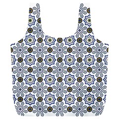 Flower Branch Corolla Wreath Lease Pattern Full Print Recycle Bag (xl) by Grandong