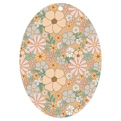 Floral Flowers Bloom Blossom Art Uv Print Acrylic Ornament Oval