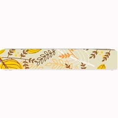 Leaves Flowers Background Pattern Small Bar Mat by Grandong