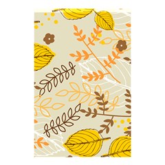 Leaves Flowers Background Pattern Shower Curtain 48  X 72  (small)  by Grandong