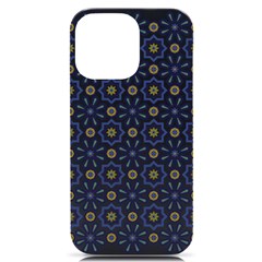 Flower Branch Corolla Wreath Lease Pattern Iphone 14 Pro Max Black Uv Print Case by Grandong