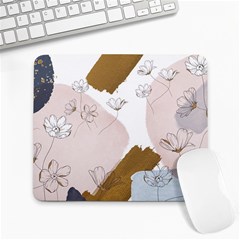 Flower Branch Corolla Wreath Large Mousepad by Grandong