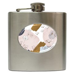 Flower Branch Corolla Wreath Hip Flask (6 Oz) by Grandong