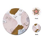 Flower Branch Corolla Wreath Playing Cards Single Design (Round) Front