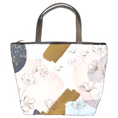 Flower Branch Corolla Wreath Bucket Bag by Grandong