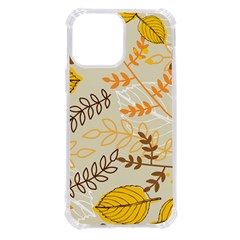 Leaves Flowers Background Pattern Iphone 13 Pro Max Tpu Uv Print Case by Grandong