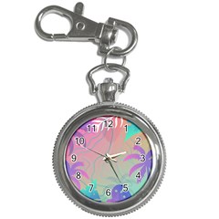 Palm Trees Leaves Plants Tropical Key Chain Watches by Grandong