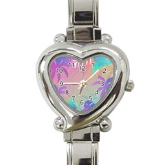 Palm Trees Leaves Plants Tropical Heart Italian Charm Watch by Grandong