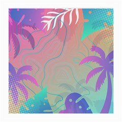 Palm Trees Leaves Plants Tropical Medium Glasses Cloth by Grandong