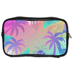 Palm Trees Leaves Plants Tropical Toiletries Bag (one Side) by Grandong