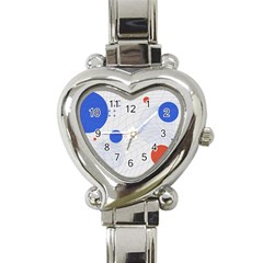 Computer Network Technology Digital Heart Italian Charm Watch by Grandong