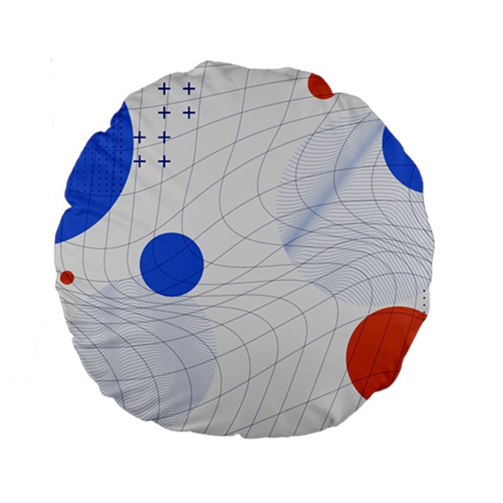 Computer Network Technology Digital Standard 15  Premium Round Cushions