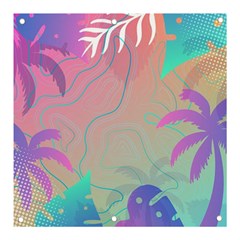 Palm Trees Leaves Plants Tropical Banner And Sign 3  X 3  by Grandong