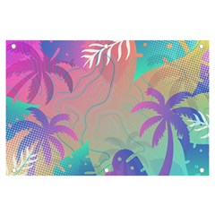 Palm Trees Leaves Plants Tropical Banner And Sign 6  X 4  by Grandong