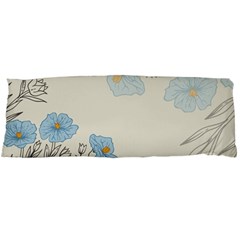 Digital Paper Flowers Background Body Pillow Case (dakimakura) by Grandong