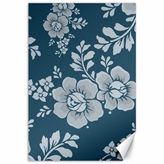 Flowers Design Floral Pattern Canvas 12  X 18  by Grandong