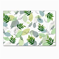 Leaves Foliage Pattern Abstract Postcard 4 x 6  (pkg Of 10)