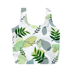 Leaves Foliage Pattern Abstract Full Print Recycle Bag (m) by Grandong