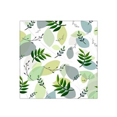 Leaves Foliage Pattern Abstract Satin Bandana Scarf 22  X 22  by Grandong