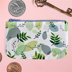 Leaves Foliage Pattern Abstract Large Coin Purse by Grandong