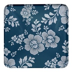 Flowers Design Floral Pattern Square Glass Fridge Magnet (4 Pack) by Grandong