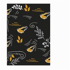 Leaves Coffee Digital Paper Cup Large Garden Flag (two Sides) by Grandong