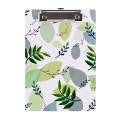 Leaves Foliage Pattern Abstract A5 Acrylic Clipboard by Grandong