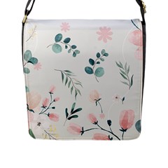 Flower Branch Corolla Wreath Lease Flap Closure Messenger Bag (l) by Grandong