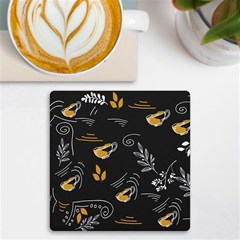 Leaves Coffee Digital Paper Cup Uv Print Square Tile Coaster 