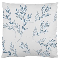 Flowers Floral Design Pattern Large Premium Plush Fleece Cushion Case (one Side) by Grandong