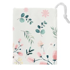 Flower Branch Corolla Wreath Lease Drawstring Pouch (5xl) by Grandong