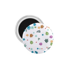 Flower Leaves Background Floral 1 75  Magnets by Grandong